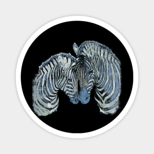 Zebra Lovers 2 Magnet